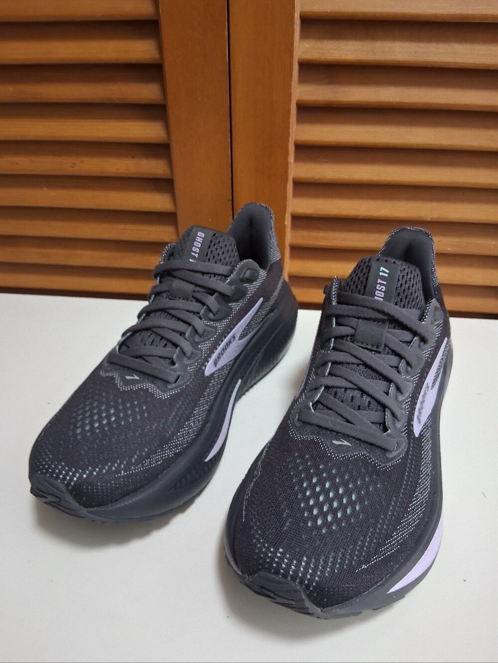Brooks Ghost 17 Grey Clearwater Purple Size 7 Women's Running 1204311B081 *NEW - Picture 3 of 8